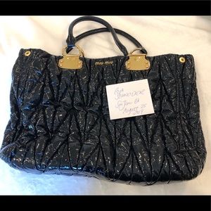 great condition Miu Miu/Prada matelasse Black tote